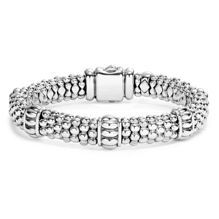 Fluted Beaded Bracelet | 9mm