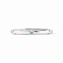 Load image into Gallery viewer, Iridescent Aquamarine Blue Catalina Hinge Bangle
