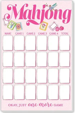 Large Mahjong Score Pad