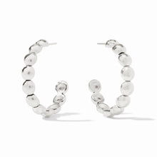 Load image into Gallery viewer, Silver Solara Nova Hoops

