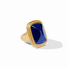 Load image into Gallery viewer, Sahara Iridescent Sapphire Blue Stone Ring
