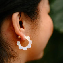 Load image into Gallery viewer, Opalite Flora Mini Hoops
