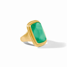 Load image into Gallery viewer, Sahara Iridescent Emerald Green Stone Ring
