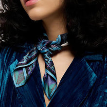Load image into Gallery viewer, Amber Palace Blue Mini Scarf
