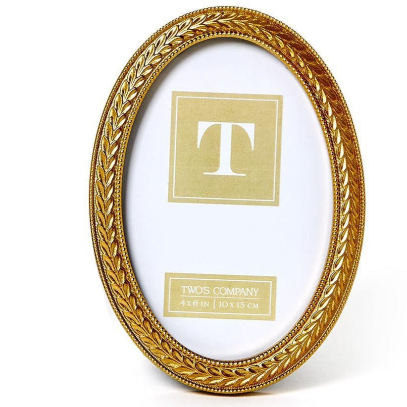 Gold Oval Photo Frames