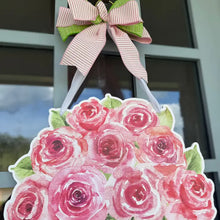 Load image into Gallery viewer, Garden Party Roses Door Hanger

