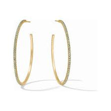 Load image into Gallery viewer, Peridot Green Windsor Hoop
