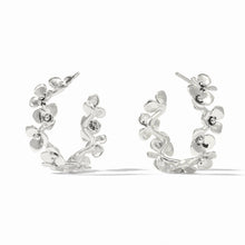 Load image into Gallery viewer, Silver Bloom Hoop
