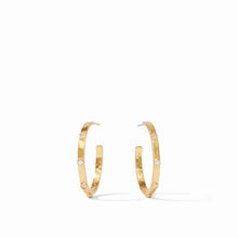 Load image into Gallery viewer, Crescent Zircon Hoop Earring
