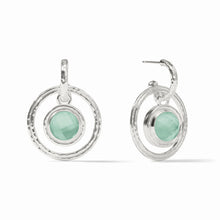 Load image into Gallery viewer, Astor 6-in-1 Iridescent Aquamarine Blue Charm Earring
