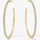 Load image into Gallery viewer, Aquamarine Windsor Hoop
