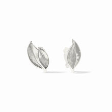 Load image into Gallery viewer, Silver Willow Clip Earrings
