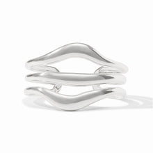 Load image into Gallery viewer, Silver Wave Cuff Bracelet
