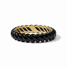 Load image into Gallery viewer, Ravello Obsidian Black Statement Bangle
