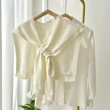 Load image into Gallery viewer, Knitted Knotted Shawl
