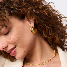 Load image into Gallery viewer, Dolce Palmetto Green Hoop Earring
