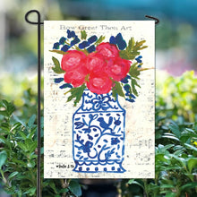 Load image into Gallery viewer, Blue Willow Spring Garden Flag
