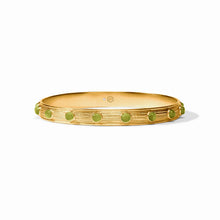 Load image into Gallery viewer, Green Cat's Eye Cobblestone Stone Bangle
