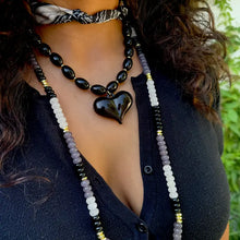 Load image into Gallery viewer, Roxie Beaded Necklace With Heart Charm
