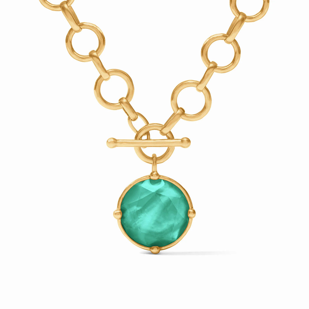 Honeybee Iridescent Emerald Green Demi Necklace