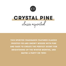 Load image into Gallery viewer, 19oz Holiday Pattern Crystal Pine Signature Candle
