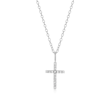 Load image into Gallery viewer, Cross Pendant Necklace in Sterling Silver
