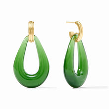 Load image into Gallery viewer, Palmetto Green Carnaby Doorknocker Earrings

