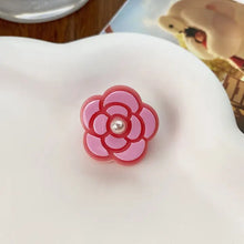 Load image into Gallery viewer, Hepburn Style Camellia Mini Hair Clips
