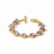 Load image into Gallery viewer, Blue Cat's Eye Cobblestone Tennis Bracelet
