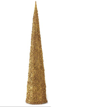 Load image into Gallery viewer, Large Gold Wire Lace Cone Tree
