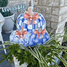 Load image into Gallery viewer, Pumpkin Medley Duet Reversible Garden Stake
