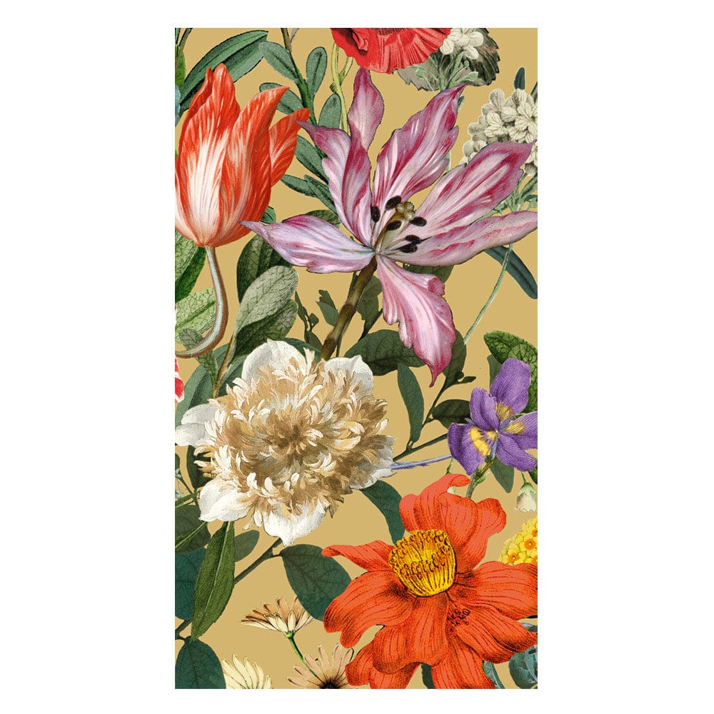 Dutch Floral Gold Guest Towel