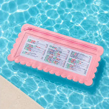 Load image into Gallery viewer, Pink Scalloped Mahjong Card Holder
