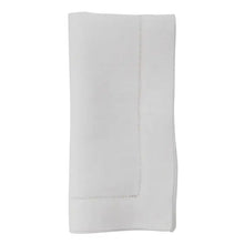 Load image into Gallery viewer, Classic White Linen Hemstitch Napkin 20&quot;
