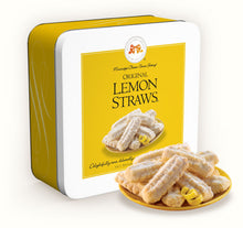 Load image into Gallery viewer, Lemon Straws Square Tin

