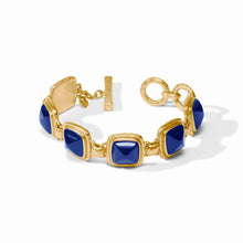 Load image into Gallery viewer, Sahara Iridescent Sapphire Blue Stone Bracelet
