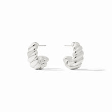 Load image into Gallery viewer, Silver Ravello Statement Hoops
