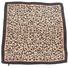 Load image into Gallery viewer, Savanna Chic Leopard Square Bandana Scarf
