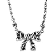 Load image into Gallery viewer, LAGOS Sterling Silver Child's First Caviar Bow Necklace
