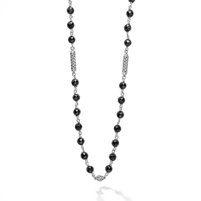 Black Ceramic Beaded Necklace