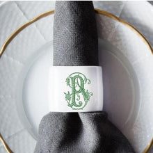 Load image into Gallery viewer, Oval Monogram Napkin Ring
