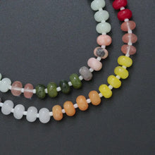 Load image into Gallery viewer, Rainbow Rondelle Gemstone Necklace
