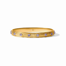 Load image into Gallery viewer, Blue Cat's Eye Cobblestone Stone Bangle
