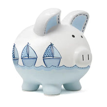 Load image into Gallery viewer, Triple Sailboat Piggy Bank
