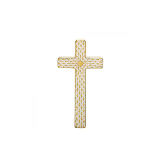 Butterscotch Fishnet Miniature Cross – Cole and Co.