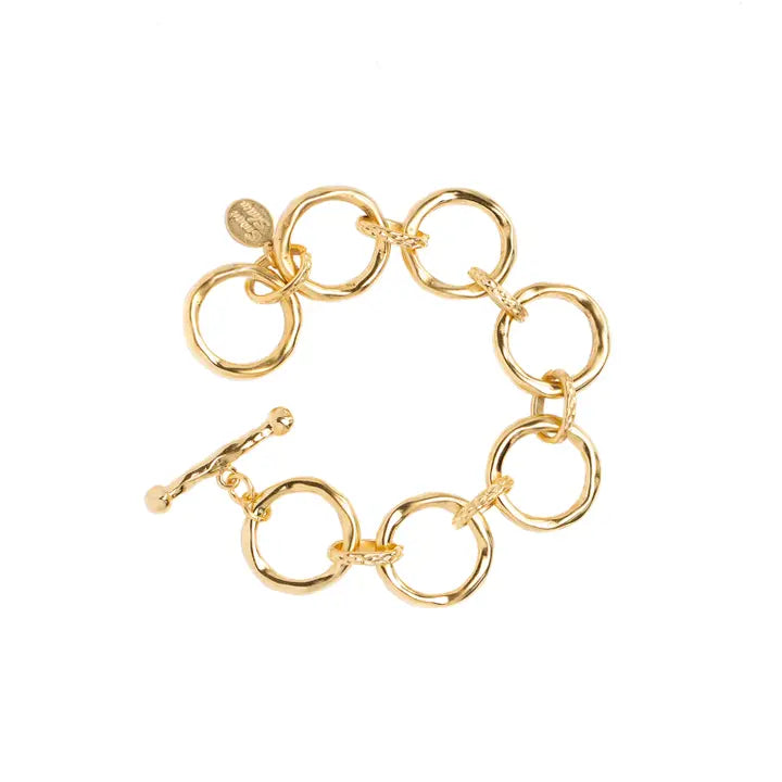 Gold Round Chain Bracelet