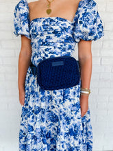 Load image into Gallery viewer, Navy Woven Belt Bag

