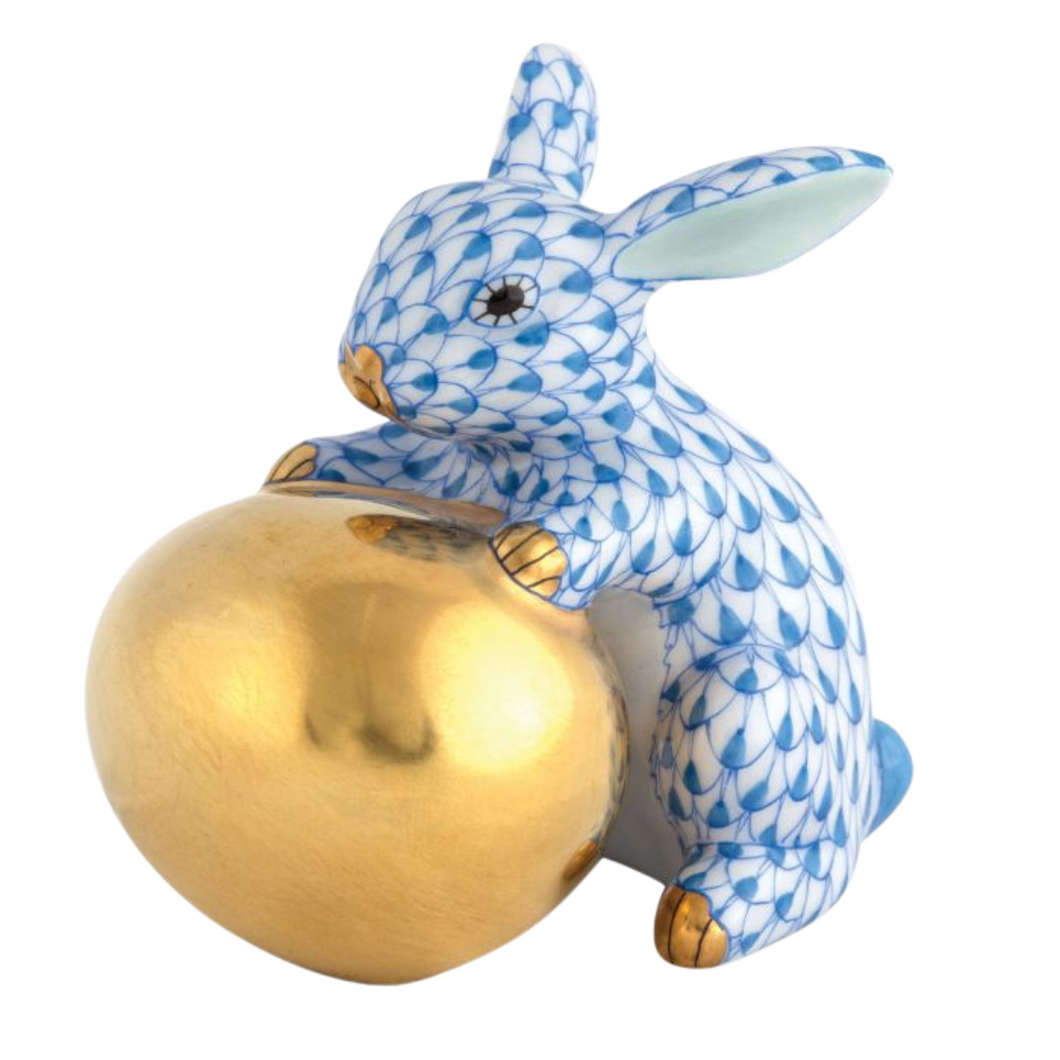 Blue Bunny With Egg