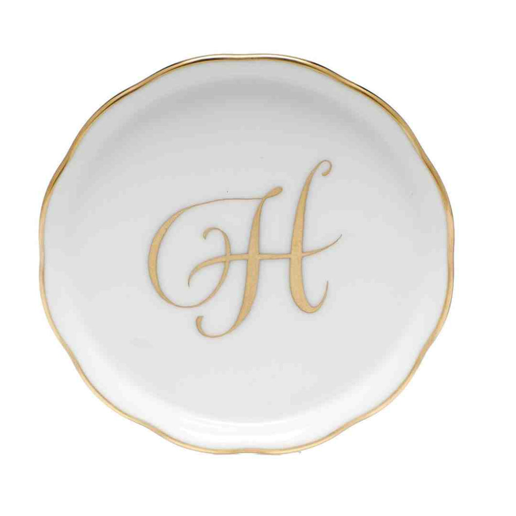 Gold H Herend Coaster