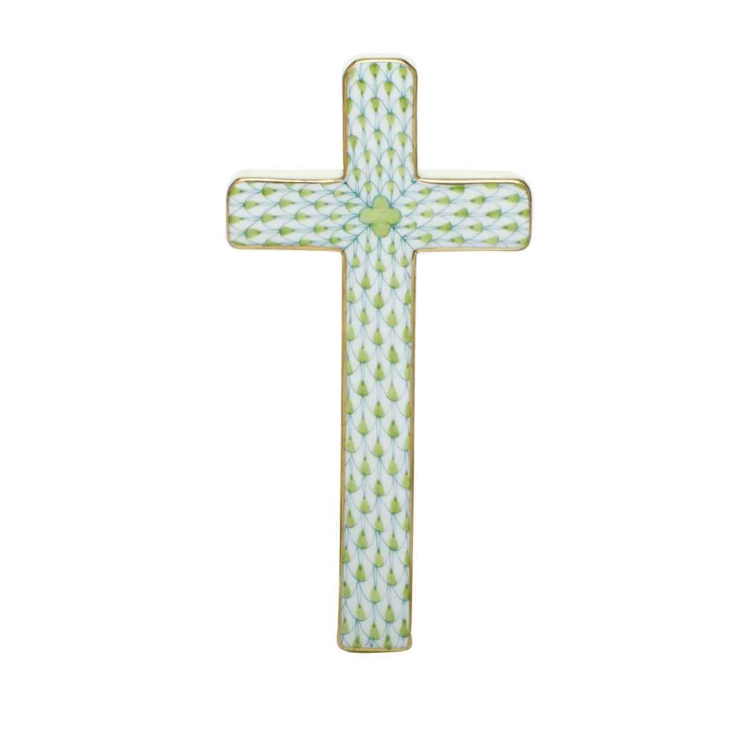 Lime Fishnet Herend Cross – Cole and Co.